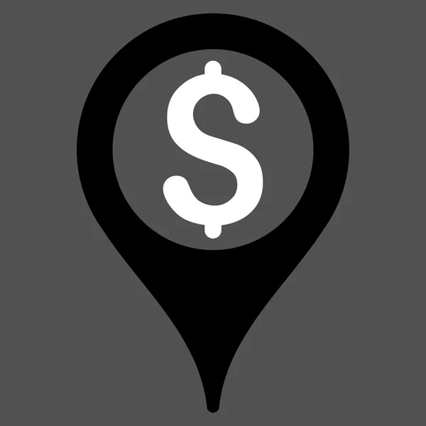 Pointeur de carte bancaire Icône vectorielle plate — Image vectorielle