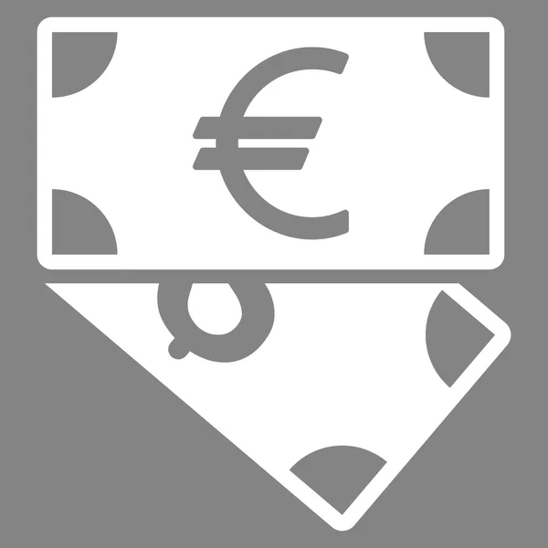 Банкноты евро и доллара икона плоского вектора — стоковый вектор