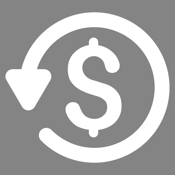 Icône vectorielle plate de remboursement — Image vectorielle