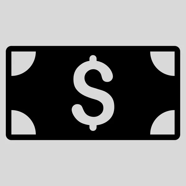 Δολάριο τραπεζογραμμάτιο επίπεδης εικονίδιο του φορέα — Διανυσματικό Αρχείο