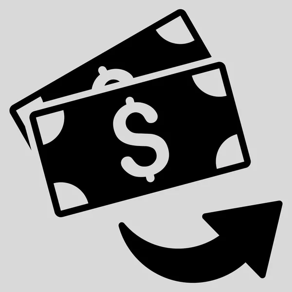 Küldjön pénzt lapos Vector Icon — Stock Vector
