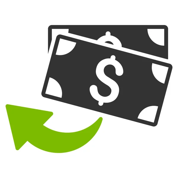 Cashback Flat Vector Icono — Vector de stock