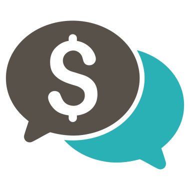 Mali iletileri düz vektör simgesi