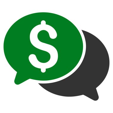 Mali iletileri düz vektör simgesi