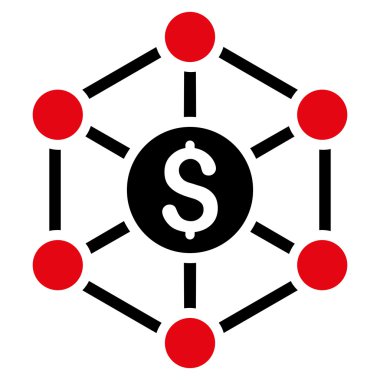 Mali Radyal düzeni düz vektör simgesi