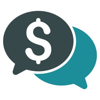 Mali iletileri düz vektör simgesi