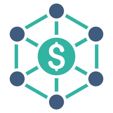 Mali Radyal düzeni düz vektör simgesi