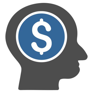 Bankacı düz vektör simgesi