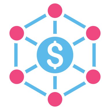 Mali Radyal düzeni düz vektör simgesi