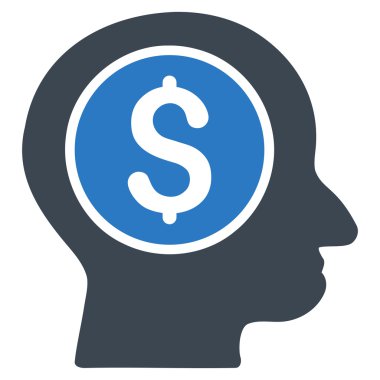 Bankacı düz vektör simgesi