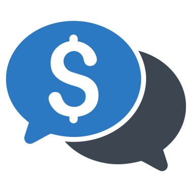 Mali iletileri düz vektör simgesi