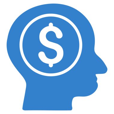 Bankacı düz vektör simgesi