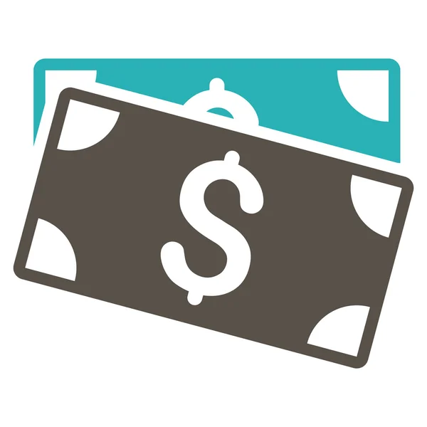 Dollar Banknotes Flat Vector Icon — Stock Vector