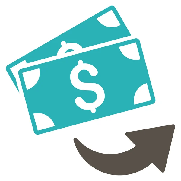 Enviar dinero plano Vector icono — Vector de stock