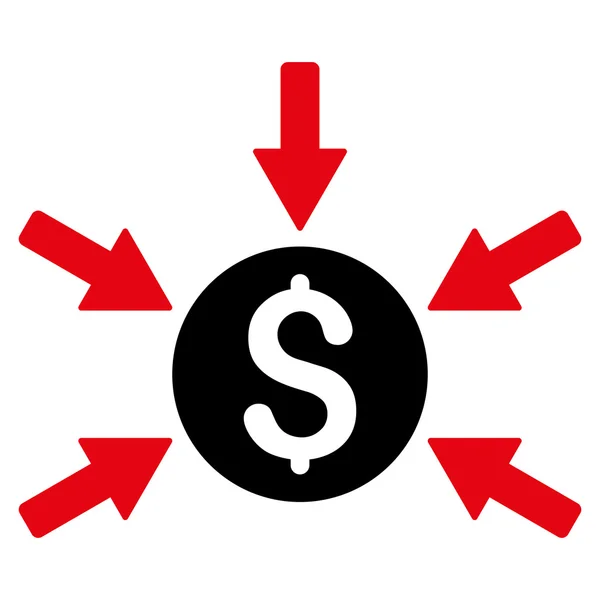 Dinheiro renda plana vetor ícone — Vetor de Stock