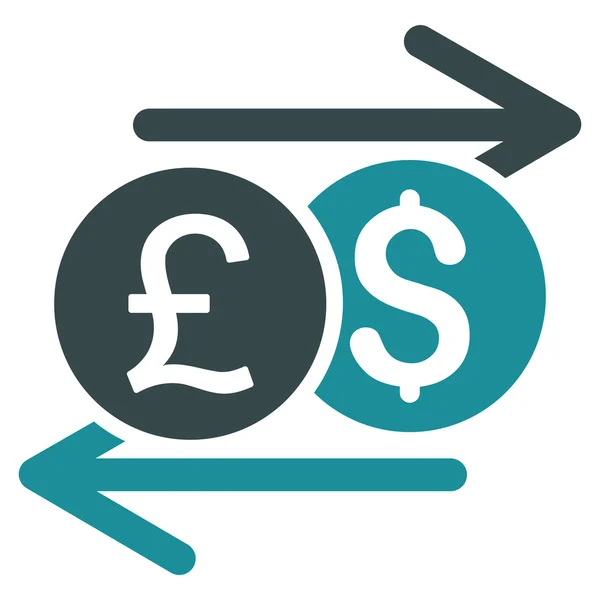 Currency Exchange Flat Vector Icon — Stock Vector