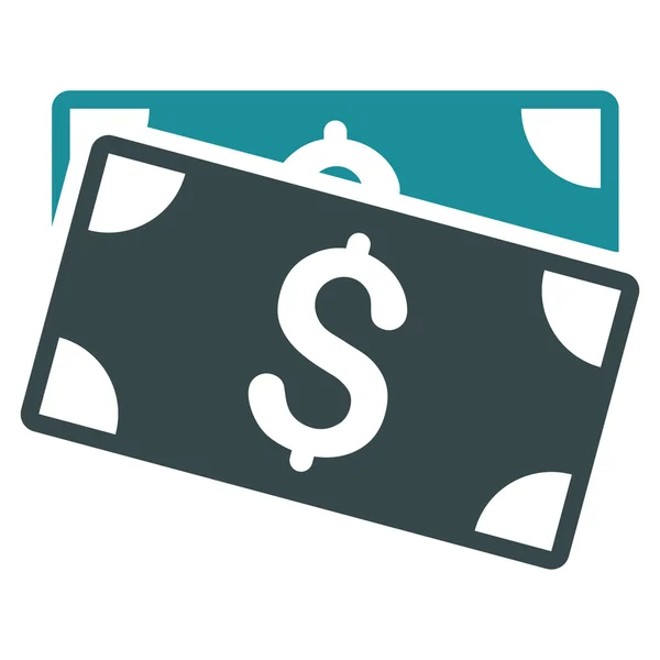 Dollar Banknotes Flat Vector Icon — Stock Vector