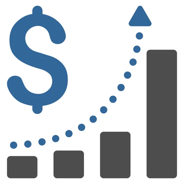 Crescimento de vendas Flat Vector Icon —  Vetores de Stock