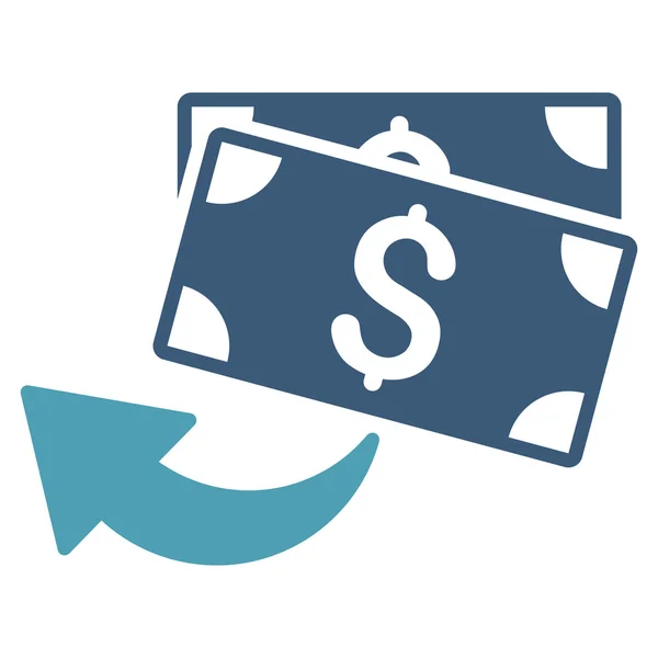 Cashback Flat Vector Icono — Archivo Imágenes Vectoriales