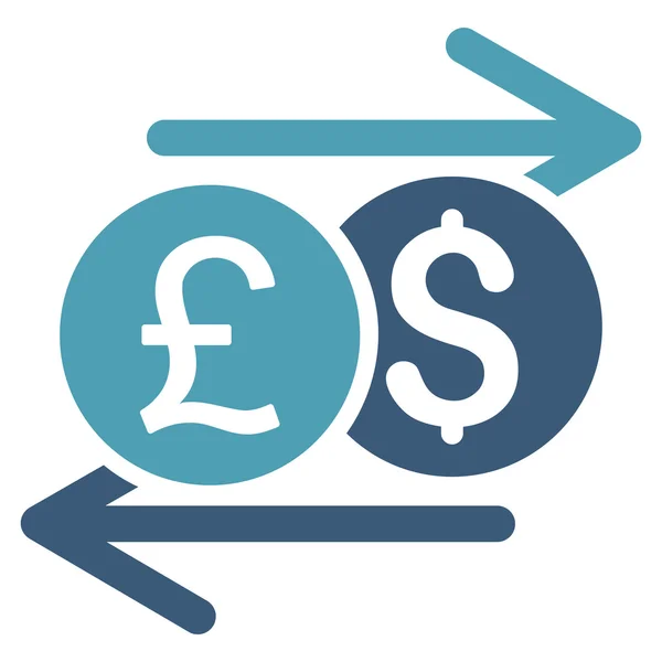 Currency Exchange Flat Vector Icon — Stock Vector