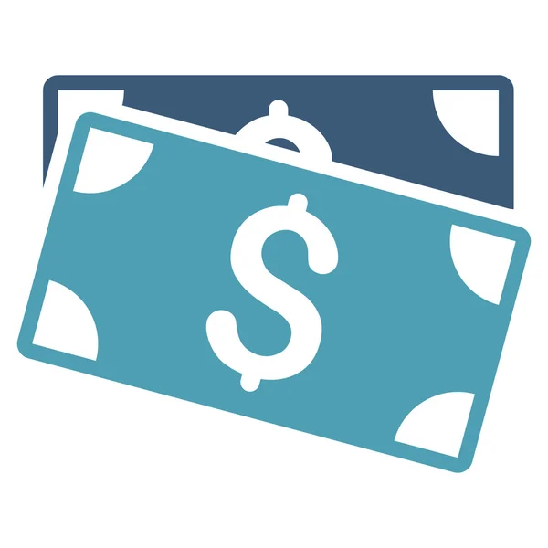 Dollar Banknotes Flat Vector Icon — Stock Vector