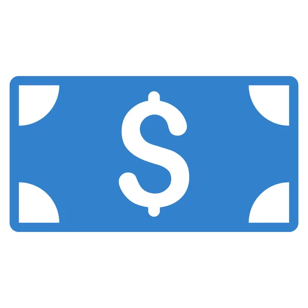 Dollár-lapos bankjegy Vector Icon — Stock Vector