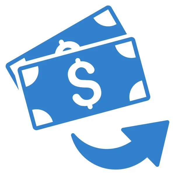 Envoyer de l'argent Icône vectorielle plate — Image vectorielle