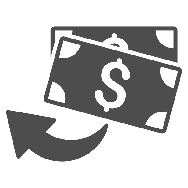 Ícone de Vetor Plano Cashback —  Vetores de Stock
