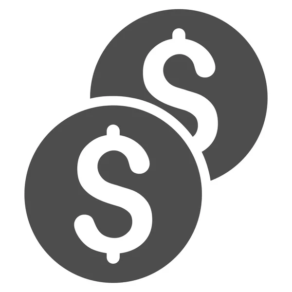 Mynt platt vektor ikon — Stock vektor