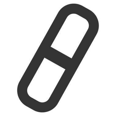 Hap kontur glif simgesini