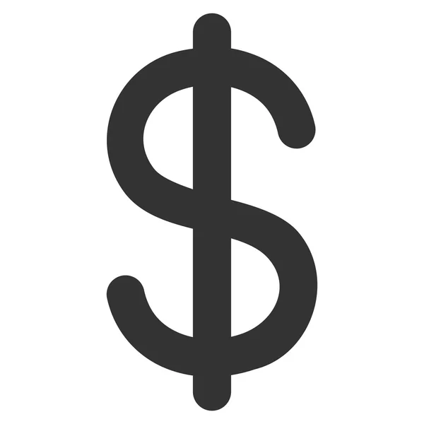 Dollar beroerte Glyph pictogram — Stockfoto