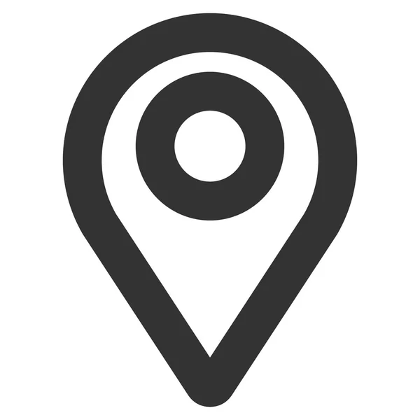 Maps-Zeiger auf Glyphen-Symbol — Stockfoto