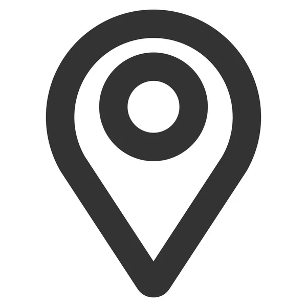 Mapa Pointer Stroke Glyph Icono —  Fotos de Stock