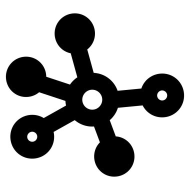 Bağlantıları kontur vektör simgesi