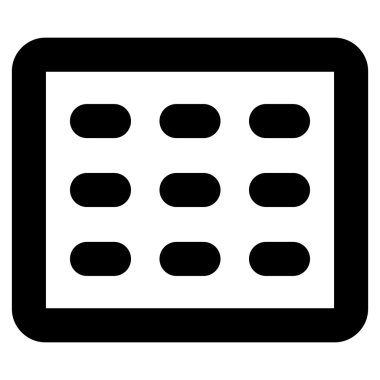 Tablo Kılavuz kontur vektör simgesi