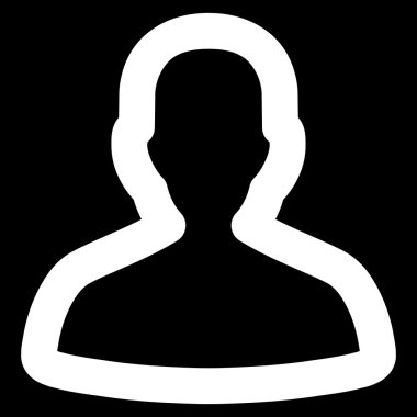 Kişi kontur vektör simgesi