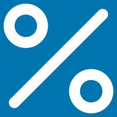 Yüzde kontur vektör simgesi