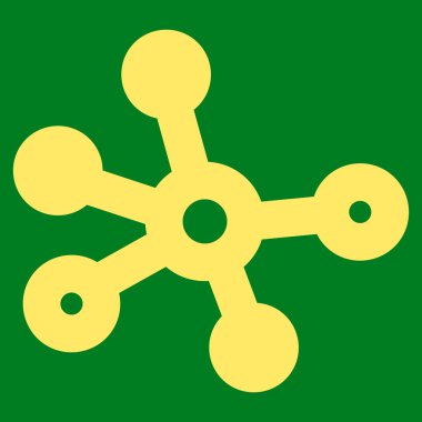 Bağlantıları kontur vektör simgesi