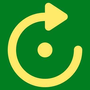 Döndürme kontur vektör simgesi