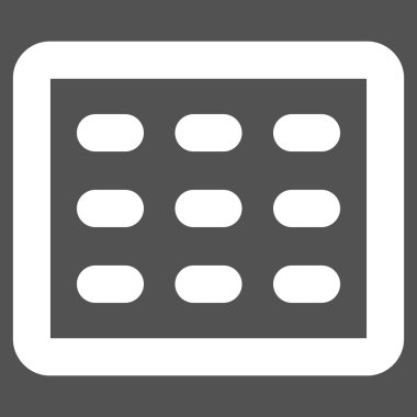 Tablo Kılavuz kontur vektör simgesi