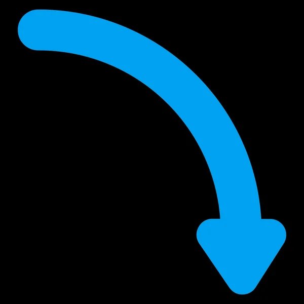 Draaien van de lijn rechts Vector Icon — Stockvector