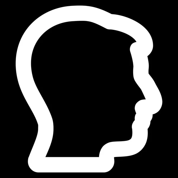 Głowy udar wektor ikona profilu — Wektor stockowy