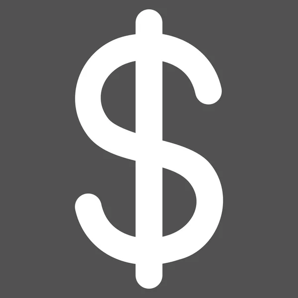 Dollar Stroke Vector icono — Vector de stock