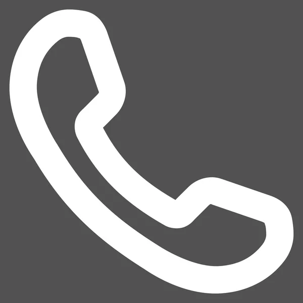 Telefoon ontvanger lijn Vector Icon — Stockvector