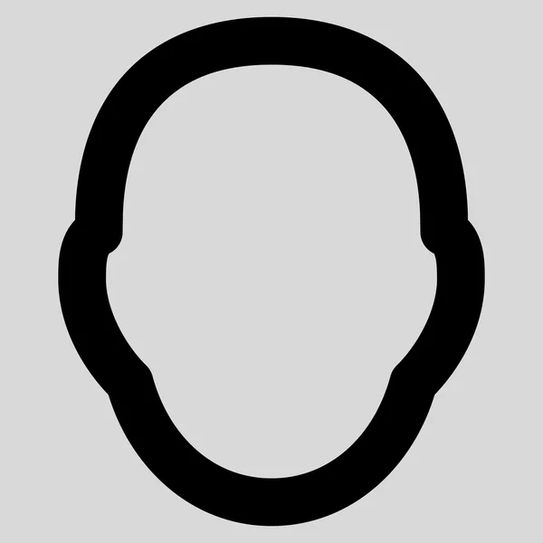 Людської голови обведення векторної Icon — стоковий вектор