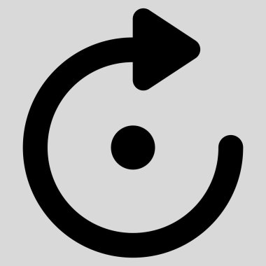 Döndürme kontur vektör simgesi