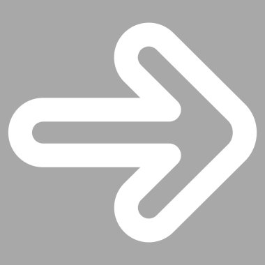 Sağ ok kontur vektör simgesi