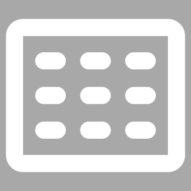 Tablo Kılavuz kontur vektör simgesi