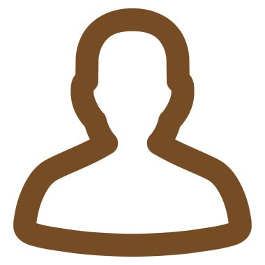 Kişi kontur vektör simgesi