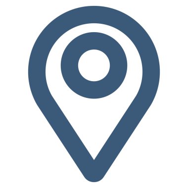 Harita işaretçi kontur vektör simgesi